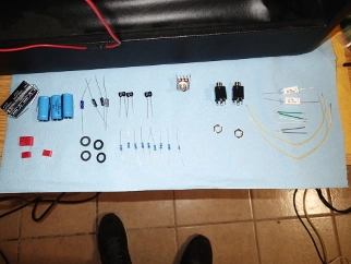 Amp kit ready for assembly